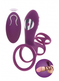 Фиолетовая эрекционная вибронасадка Halo Halo C-Ring Sleeve - Toy Joy - в Братске купить с доставкой