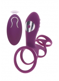 Фиолетовая эрекционная вибронасадка Halo Halo C-Ring Sleeve - Toy Joy - в Братске купить с доставкой
