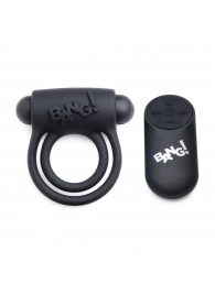 Черное эрекционное виброкольцо 28X Remote Control Vibrating Cock Ring   Bullet - XR Brands - в Братске купить с доставкой