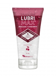 Интимный гель-смазка на водной основе Lubrimax Magic Cherry - 75 мл. - ИнтелБИО - купить с доставкой в Братске