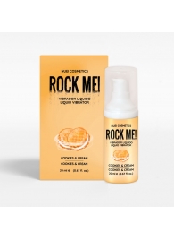 Жидкий вибратор Nuei Rock Me! с ароматом печенья и сливок - 20 мл. - Nuei cosmetics - купить с доставкой в Братске