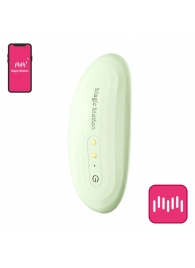 Зеленый вибромассажер в трусики Magic Motion Nyx - 8,8 см. - Magic Motion