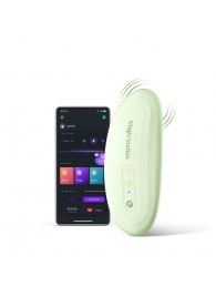 Зеленый вибромассажер в трусики Magic Motion Nyx - 8,8 см. - Magic Motion