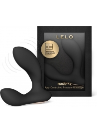 Черный вибростимулятор простаты Hugo 2 - Lelo - в Братске купить с доставкой
