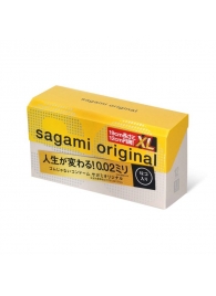 Презервативы увеличенного размера Sagami Original 0.02 XL-size - 12 шт. - Sagami - купить с доставкой в Братске