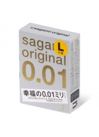 Презервативы Sagami Original 0.01 L-size увеличенного размера - 2 шт. - Sagami - купить с доставкой в Братске