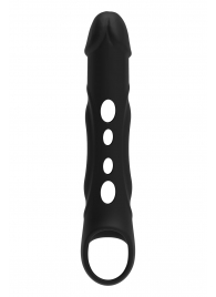 Черная насадка-удлинитель Vibrating Extender With Remote с вибрацией - Dream Toys - в Братске купить с доставкой