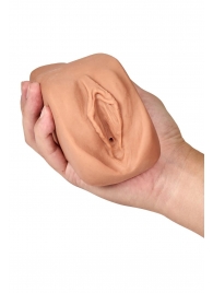 Маструбатор-вагина с вибрацией Soft   Wet Renata Realistic Tan Masturbator - Blush Novelties - в Братске купить с доставкой