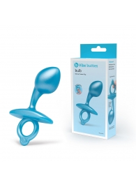 Голубая анальная пробка для массажа простаты Bulb Silicone Prostate Plug - 10,7 см. - b-Vibe - в Братске купить с доставкой