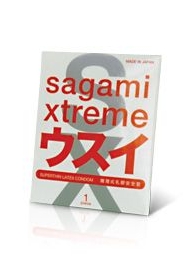 Ультратонкий презерватив Sagami Xtreme SUPERTHIN - 1 шт. - Sagami - купить с доставкой в Братске