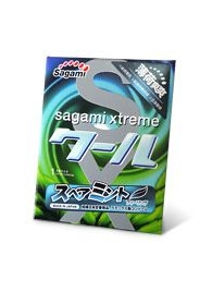 Презерватив Sagami Xtreme Mint с ароматом мяты - 1 шт. - Sagami - купить с доставкой в Братске