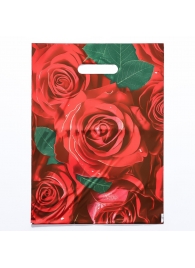 Пакет с цветочным принтом и вырубной ручкой (30х40 см) - Сима-Ленд - купить с доставкой в Братске