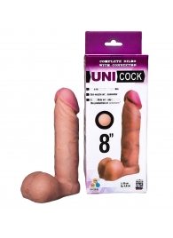 Фаллическая насадка для страпона UNICOCK 8  - 20 см. - LOVETOY (А-Полимер) - купить с доставкой в Братске