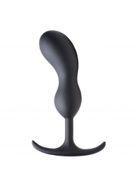 Черный массажер простаты с утяжелителями Premium Silicone Weighted Prostate Plug Large - 18,8 см. - XR Brands - в Братске купить с доставкой