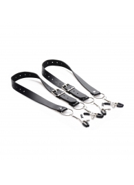 Ремни с зажимами для половых губ Spread Labia Spreader Straps with Clamps - XR Brands - купить с доставкой в Братске