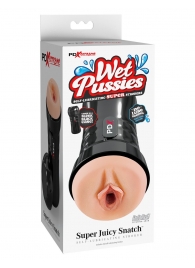 Мастурбатор-вагина в колбе Super Juicy Snatch - Pipedream - в Братске купить с доставкой