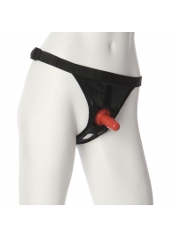 Трусики со штырьком для фиксации насадок Ultra Harness with Plug - Doc Johnson - купить с доставкой в Братске