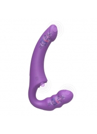 Фиолетовый безремневой страпон Straples Strap-On Dildo - Erokay - купить с доставкой в Братске