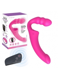 Розовый безремневой страпон Straples Strap-On Dildo - Erokay - купить с доставкой в Братске