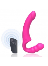 Розовый безремневой страпон Straples Strap-On Dildo - Erokay - купить с доставкой в Братске