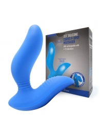 Синий вибромассажер простаты 3,5’’ Curve P-spot Massager - 12 см. - Erokay - в Братске купить с доставкой