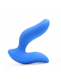 Синий вибромассажер простаты 3,5’’ Curve P-spot Massager - 12 см. - Erokay - в Братске купить с доставкой