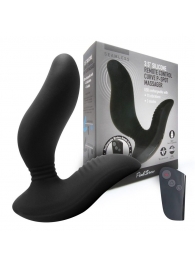 Черный вибромассажер простаты 3,5’’ Remote Control Curve P-spot Massager - 12 см. - Erokay - в Братске купить с доставкой