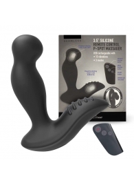Черный вибромассажер простаты 3,5’’ Remote Control P-spot Massager - 12,5 см. - Erokay - в Братске купить с доставкой