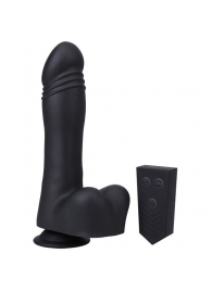 Черная мини-машина на присоске Piston Thruster - Doc Johnson - купить с доставкой в Братске