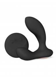 Черный вибромассажер простаты с пультом ДУ Hugo 2 Remote - Lelo - в Братске купить с доставкой