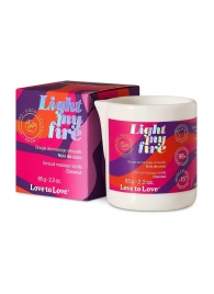 Массажная свеча Light My Fire Coconut с ароматом кокоса - 65 гр. - Love to Love - купить с доставкой в Братске