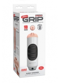 Мастурбатор-вагина Extreme Toyz Mega Grip Vibrating Stroker Mouth - Pipedream - в Братске купить с доставкой