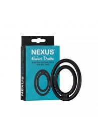 Черное двойное эрекционное кольцо Nexus Enduro Double - Nexus Range - в Братске купить с доставкой