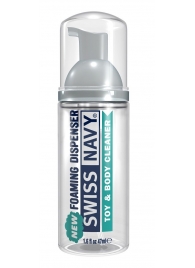 Очищающая пенка для игрушек и тела Toy   Body Cleaner Foamer - 47 мл. - Swiss navy - купить с доставкой в Братске