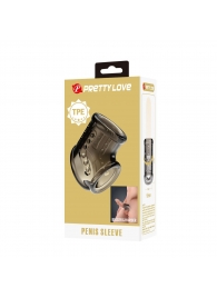 Дымчатая насадка на пенис и мошонку - Baile - в Братске купить с доставкой