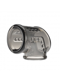 Дымчатая насадка на пенис и мошонку - Baile - в Братске купить с доставкой