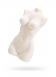 Белая интерьерная свеча в форме женского торса - 850 гр. - Pecado - купить с доставкой в Братске