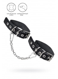 Черные оковы из одного ремешка с люверсами - Pecado - купить с доставкой в Братске