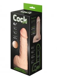 Телесный фаллоудлинитель с мошонкой Cock Next - 17 см. - LOVETOY (А-Полимер) - в Братске купить с доставкой