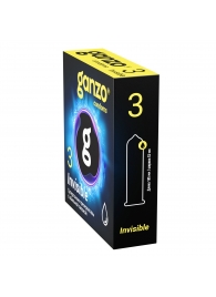 Супертонкие презервативы Ganzo Invisible - 3 шт. - Ganzo - купить с доставкой в Братске