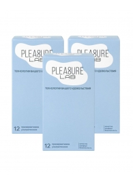 Набор из 3 упаковок ультратонких презервативов Pleasure Lab (по 12 шт.) - Pleasure Lab - купить с доставкой в Братске