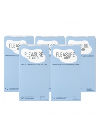 Набор из 5 упаковок ультратонких презервативов Pleasure Lab (по 12 шт.) - Pleasure Lab - купить с доставкой в Братске