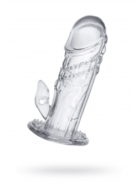 Прозрачная насадка на пенис Uco - 13 см. - A-toys - в Братске купить с доставкой