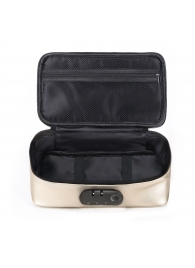 Золотистая сумочка для хранения игрушек Discreet Box - Dorcel - купить с доставкой в Братске