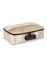 Золотистая сумочка для хранения игрушек Discreet Box - Dorcel - купить с доставкой в Братске
