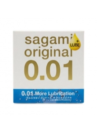 Увлажнённый презерватив Sagami Original 0.01 Extra Lub - 1 шт. - Sagami - купить с доставкой в Братске