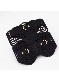 Фигурный набор для БДСМ-игр с узорами и золотистой фурнитурой - Crazy Handmade - купить с доставкой в Братске Фигурный набор для БДСМ-игр с узорами и золотистой фурнитурой - Crazy Handmade - купить с доставкой в Братске