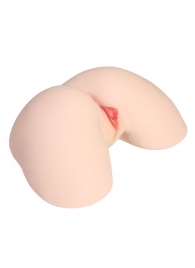 Мастурбатор-полуторс с двойным слоем материала и вибрацией Jenny Onahole Real Hips - KOKOS - в Братске купить с доставкой