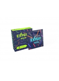 Светящиеся в темноте презервативы Expert Neon - 3 шт. - Expert - купить с доставкой в Братске