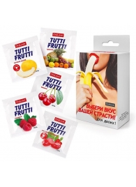 Набор из 5 саше съедобных смазок Tutti-Frutti - Биоритм - купить с доставкой в Братске